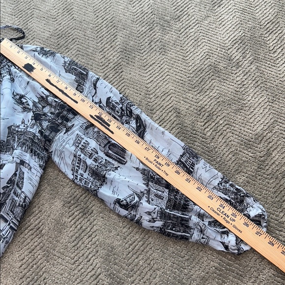 Derek Lam - Pale Blue & Black Toile Print Chiffon Dress Sz 8 - Picture 10 of 10